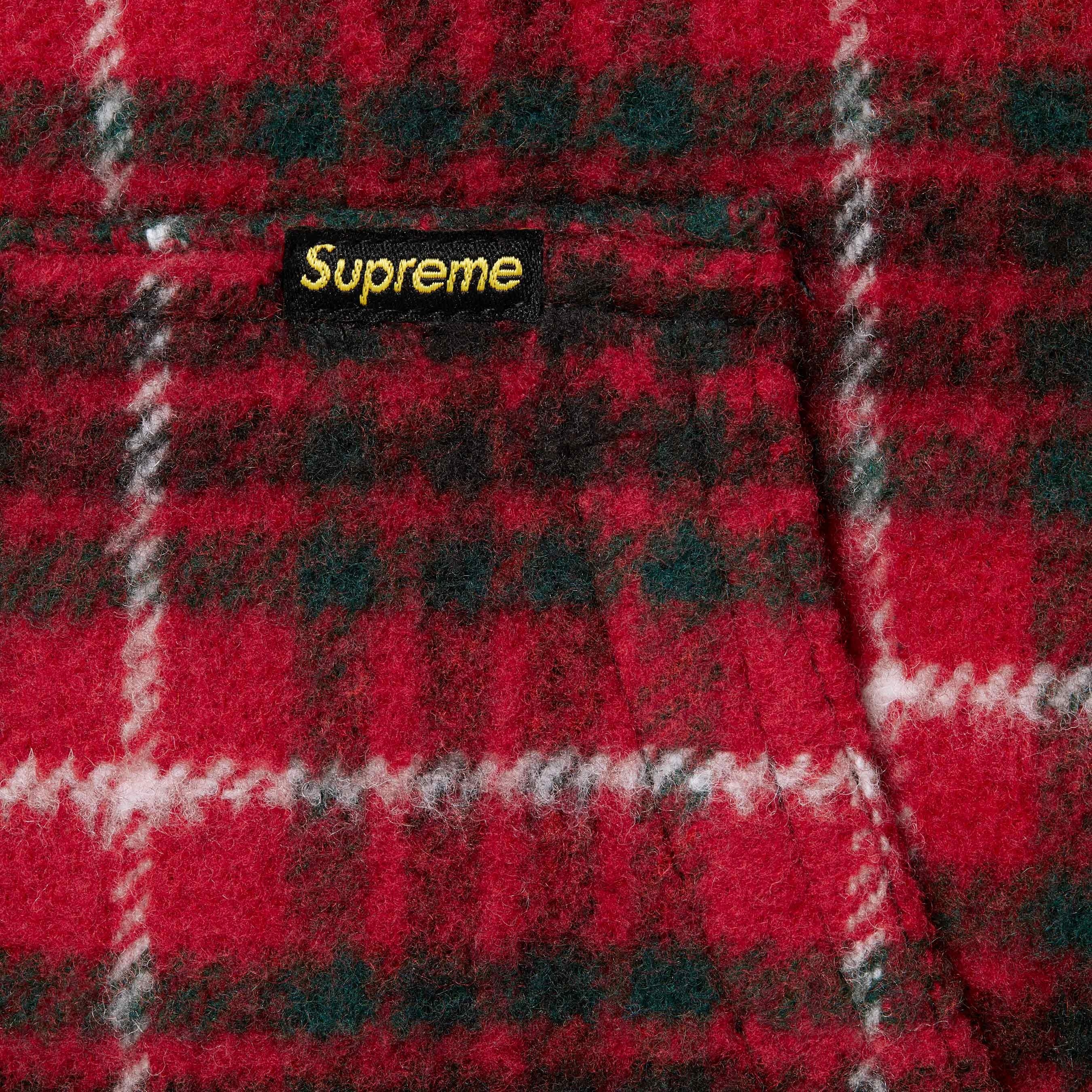 Plaid Wool Hooded Work Jacket view 6
